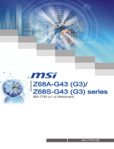 MSI Z68S-G43 (G3) Инструкция по применению