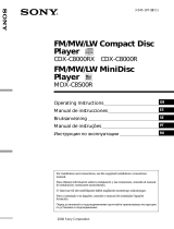 Sony MDX-C8500R Инструкция по применению