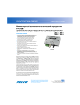 Pelco FTV10M Miniature Fiber Transmitter Спецификация