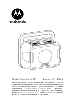 Motorola Sonic Maxx 810 Руководство пользователя