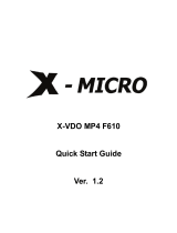 X-Micro XMP3Y-F1G Инструкция по началу работы