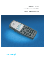 Ericsson DT292 Quick Reference Manual