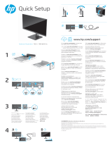 HP P24 G4 24 FHD Monitor Инструкция по началу работы