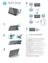 HP E14 G4 Portable Monitor Инструкция по началу работы