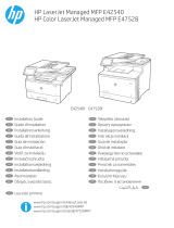 HP Color LaserJet Managed MFP E47528 series Инструкция по установке