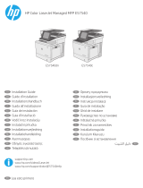 HP Color LaserJet Managed MFP E57540 series Инструкция по установке