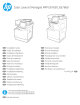 HP Color LaserJet Managed MFP E67660 series Инструкция по установке