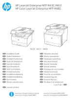 HP Color LaserJet Enterprise MFP M480 series Инструкция по установке