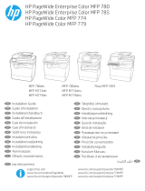 HP PageWide Enterprise Color MFP 785 Printer series Инструкция по установке