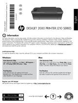 HP Deskjet 2000 Printer series - J210 Справочное руководство