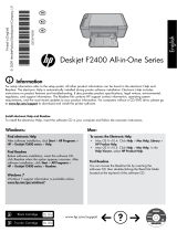 HP Deskjet F2400 All-in-One series Справочное руководство