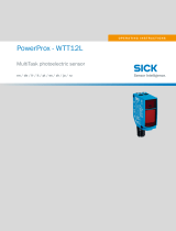 SICK PowerProx - WTT12L MultiTask photoelectric sensor Инструкция по эксплуатации