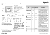 Whirlpool AKZ 531/NB/01 Program Chart