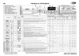 Whirlpool AQUASTEAM 9700 WP Program Chart