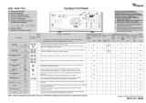 Whirlpool AWE 7616 Program Chart