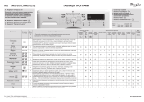 Whirlpool AWS 61212 Program Chart