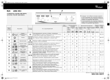 Whirlpool AWG 853/1 Program Chart