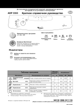 Whirlpool ADP 5550 WH Program Chart