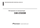 Pioneer GM-D500M Руководство пользователя