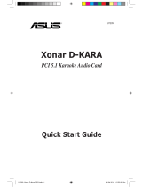 Asus Xonar D-Kara Инструкция по началу работы