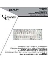 Gembird KB-P6-BT Руководство пользователя