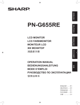 Sharp PN-G655RE Инструкция по эксплуатации