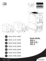 GYS Multi PEARL 200-4 XL Руководство пользователя