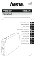 Hama PD10-HD Power Pack, 10000 mAh, anthracite Инструкция по применению