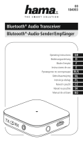 Hama Bluetooth Audio Transceiver Инструкция по применению