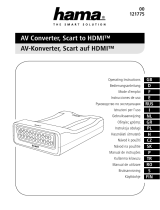 Hama 121775 AV Converter, Scart to HDMI Инструкция по применению