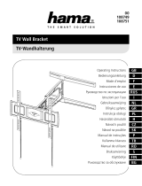 Hama 00108749 Full Motion TV Wall Bracket Инструкция по применению