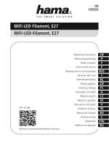 Hama 176555 WiFi LED Filament, E27 Руководство пользователя