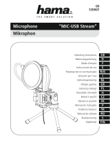 Hama 00139907 Microphone MIC-USB Stream Инструкция по применению