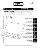 Xavax "Philina” kitchen scales Руководство пользователя