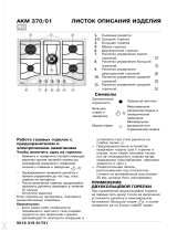 Whirlpool AKM 370/WH/01 Program Chart