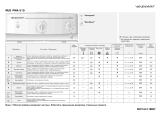 Whirlpool PWA 510 Program Chart