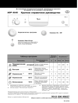 Whirlpool ADP 4540 WH Program Chart