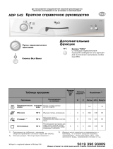 Whirlpool ADP 542 WH Program Chart