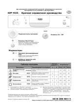 Whirlpool ADP 4525 WH Program Chart