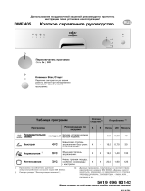 IKEA DWF 405 B Program Chart