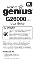 NOCO G26000EU 2.0 Руководство пользователя