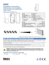Pima DPC143/187 Wireless Curtain PIR Motion Detector Инструкция по установке