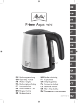 Melitta 5305799454303 Prime Aqua Mini Electric Kettle Руководство пользователя