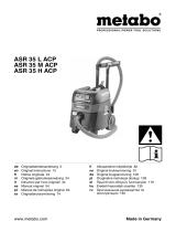Metabo ASR 35 L ACP All-Purpose Vacuum Cleaner Руководство пользователя