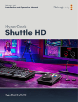 Blackmagic HyperDeck Shuttle HD  Руководство пользователя