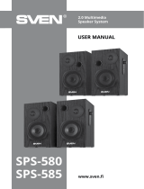 Sven SPS-580 2.0 Multimedia Speaker System Руководство пользователя