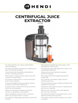 Hendi 221105 Centrifugal Juice Extractor Руководство пользователя