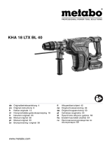 Metabo KHA 18 LTX BL 40 Инструкция по эксплуатации