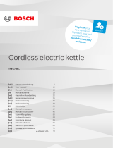 Bosch TWK70B Series Cordless Electric Kettle Руководство пользователя