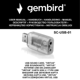 Gembird SC-USB-01 USB Sound Card Руководство пользователя